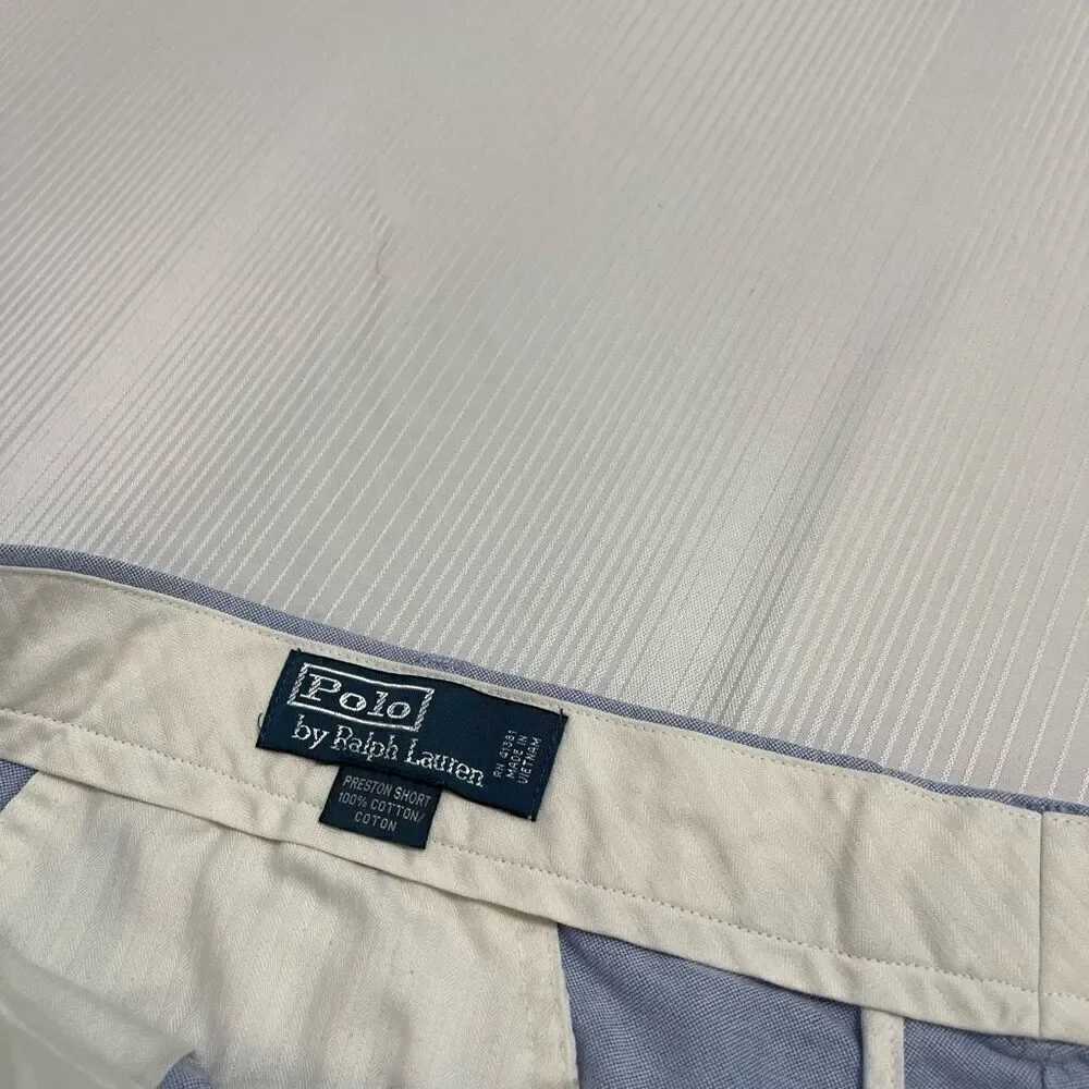 Polo Ralph Lauren VTG Blue Chino Shorts Size 42